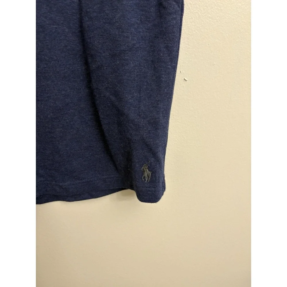 Polo Ralph Lauren Men's XL Blue Jersey Sweat Shorts Drawstring Zipper Pockets